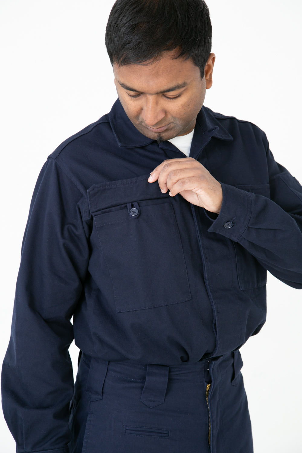 Regular Cotton 14 Tobi Work Shirt - pocket