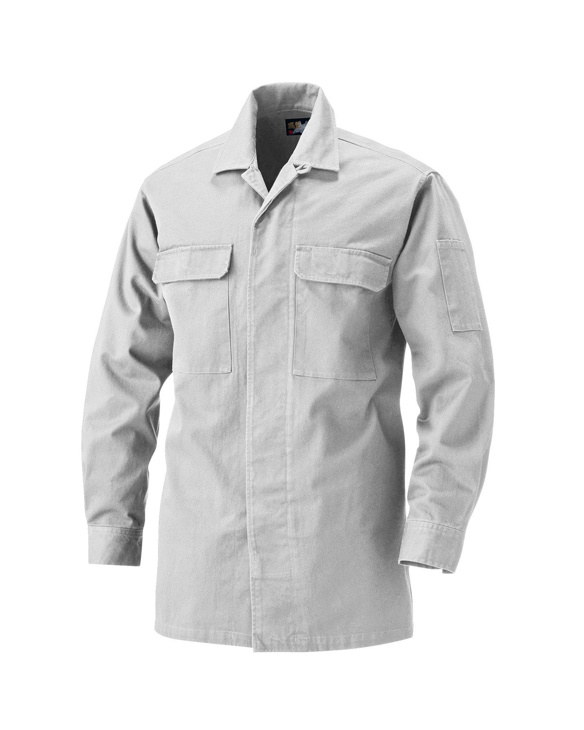 Regular Cotton 14 Tobi Work Shirt - Silver