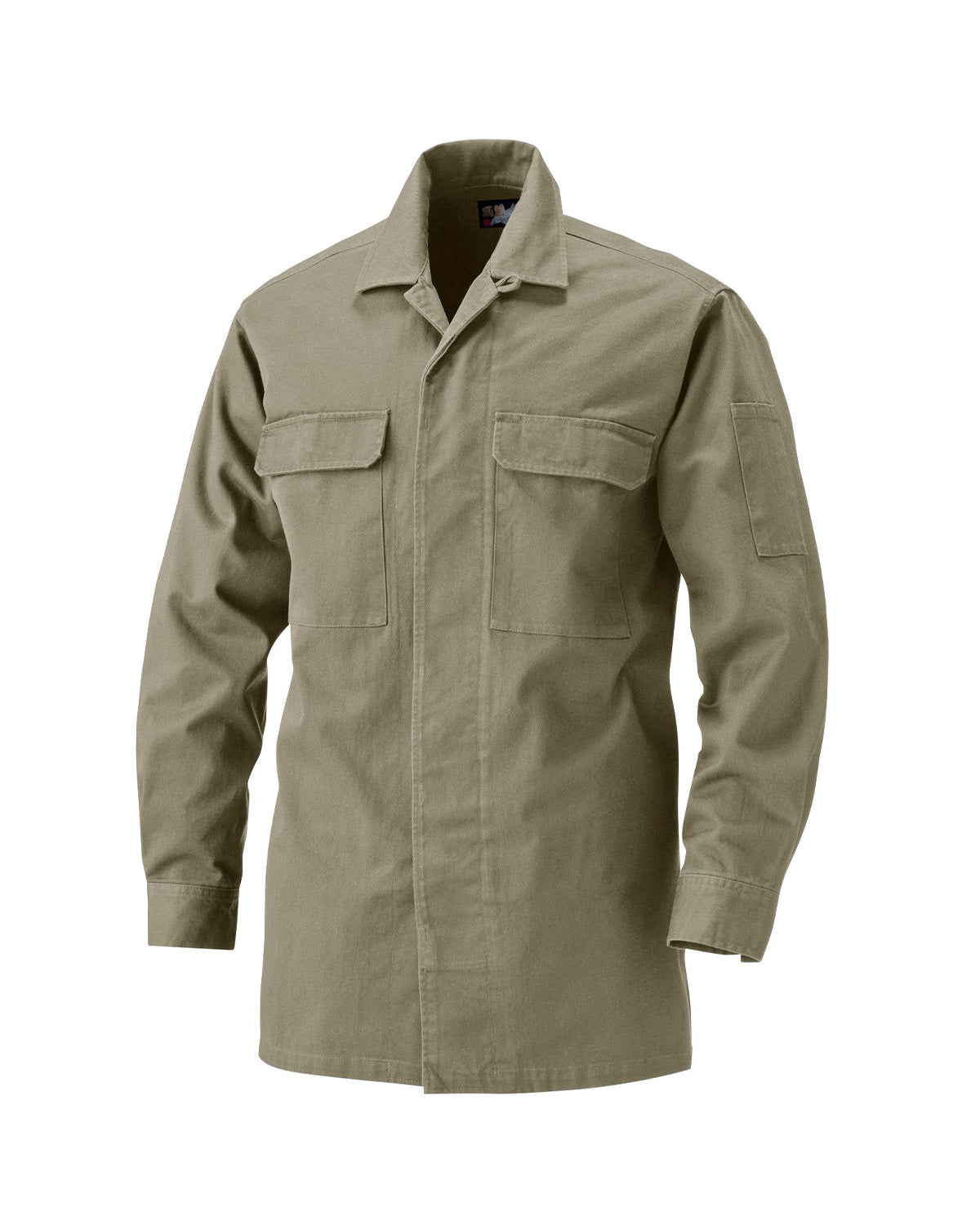 Regular Cotton 14 Tobi Work Shirt - Olive