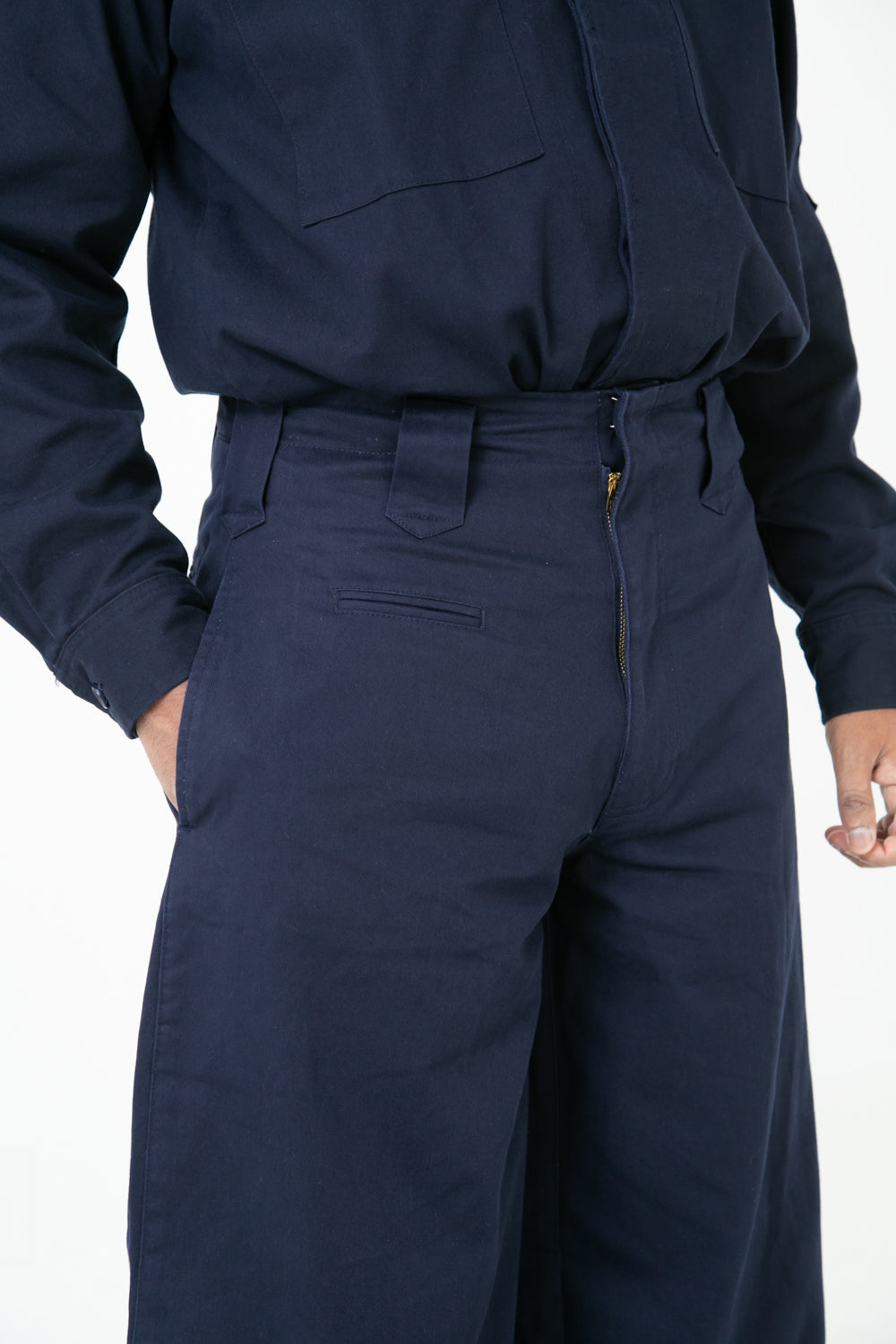 Regular Cotton 14 Edo-Style Tobi Pants - pocket