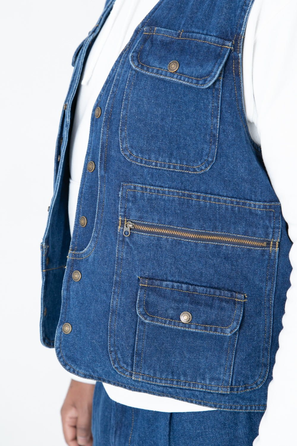 Denim 14 Vest - multi pocket