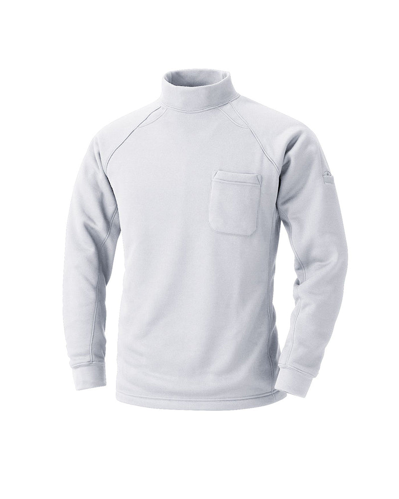 Inside Fleece High Neck Shirt - White