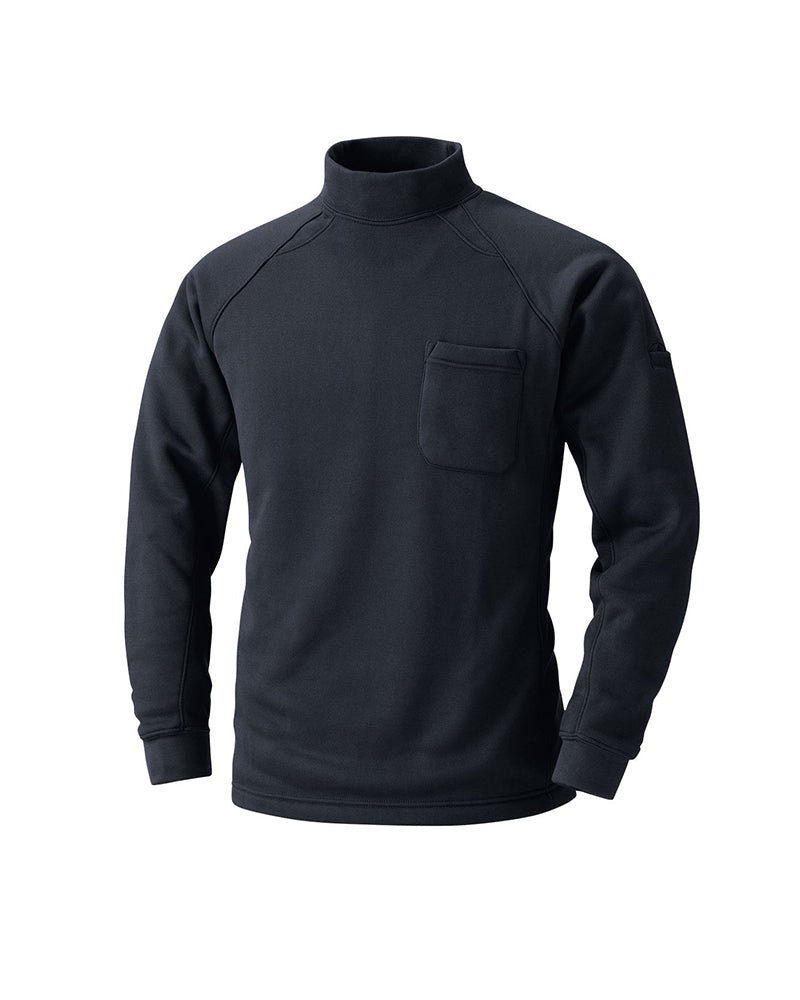 Inside Fleece High Neck Shirt - Black