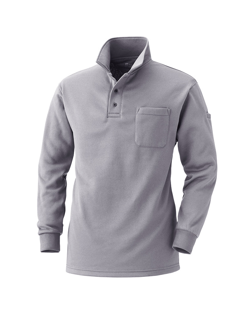 Inside Fleece Polo Shirt - Grey