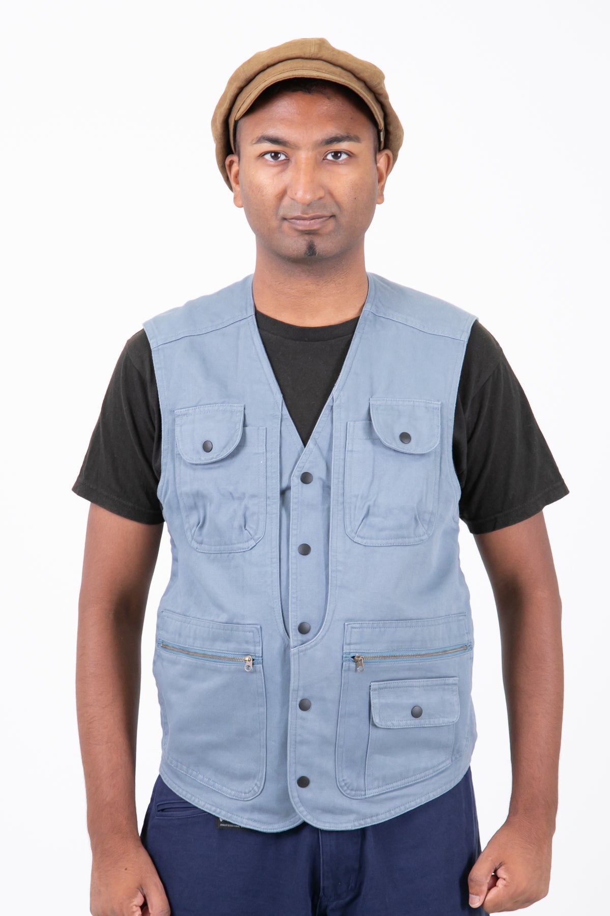 Classic Cotton 40 Multi Pockets Vest_front