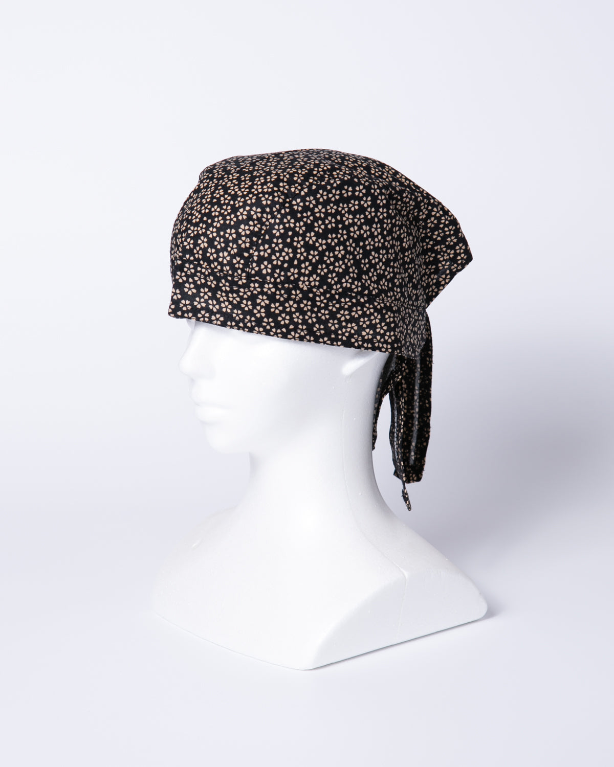 Cotton Bandana Cap - Cherry Blossom Pattern