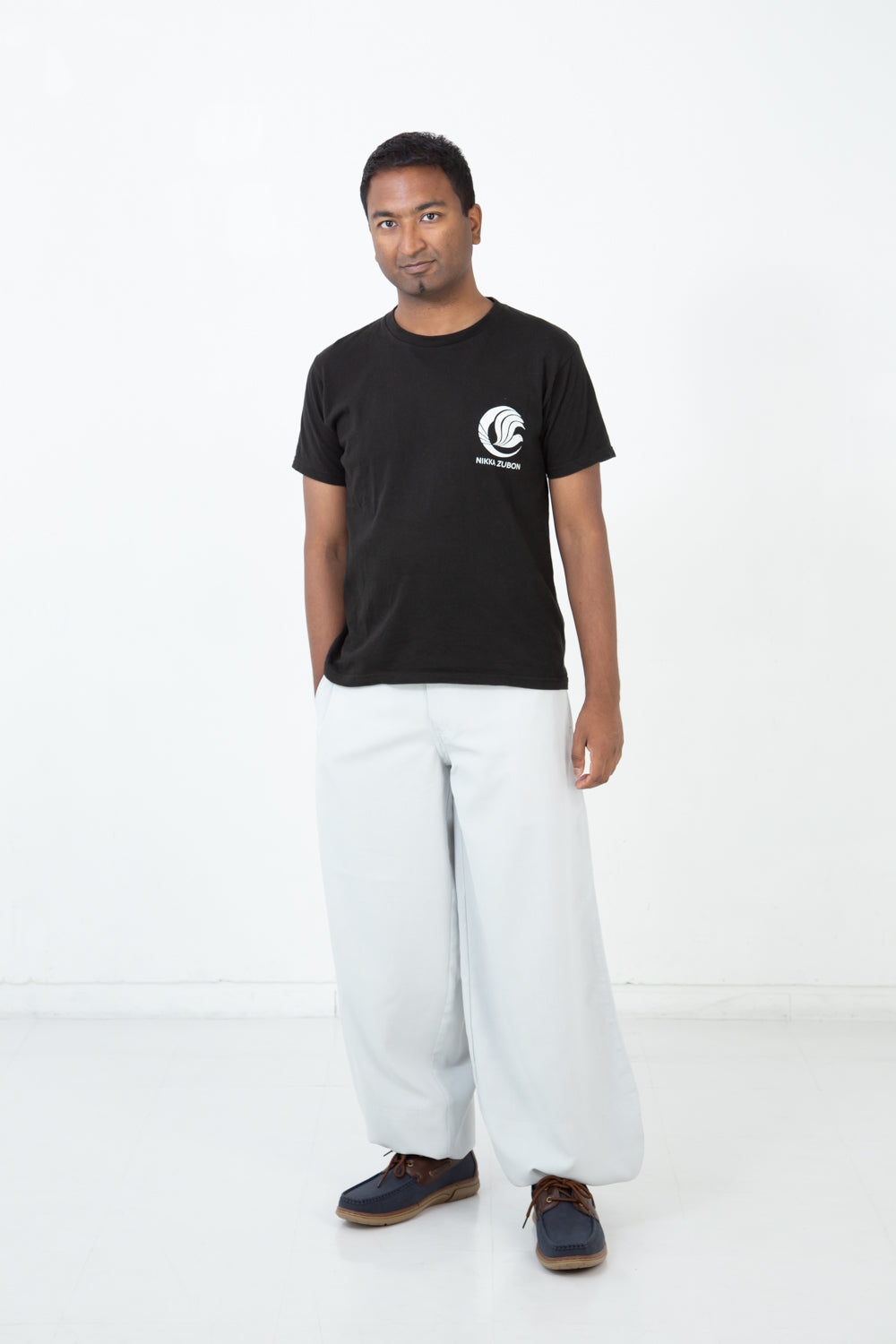 Nikka Zubon Basic Logo T-shirt - Bkack